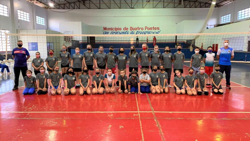 Quatro Pontes inicia Campeonato Municipal de Voleibol Categorias de Base