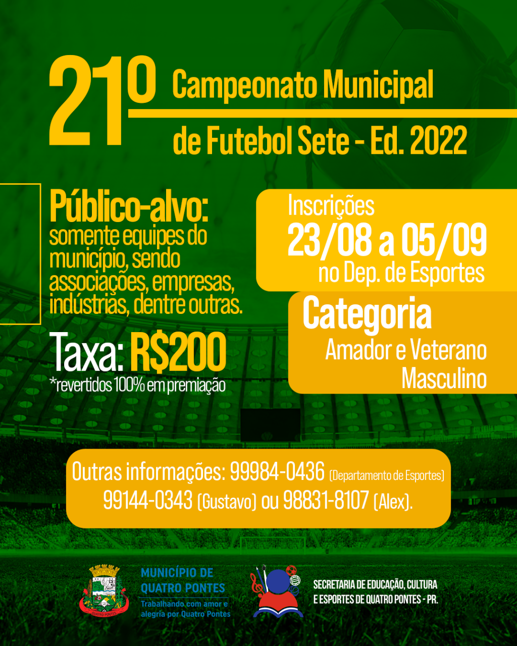 Campeonato Municipal de Futebol 7 - 2022